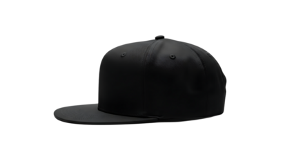 BlackSnapbackHatSideView