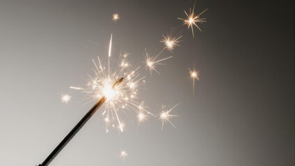 Sparkling Celebration - A Close-Up of a Lit Sparkler.