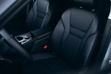 Obraz premium Car seat close up photo of the vehicle
