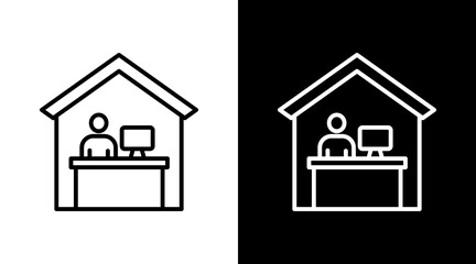 Home Office Icon For Design Elements