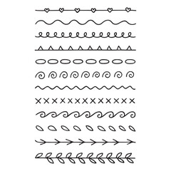 Obraz premium Decorative Hand-Drawn Borders, Frames and Divider Collection