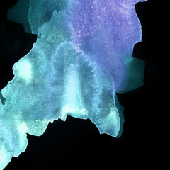 Bright painted green and violet watercolor texture. Hand drawn background