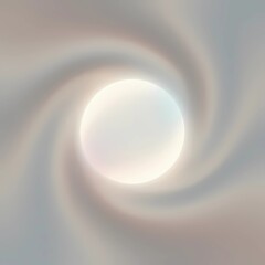 Abstract swirling background with glowing circular light element  
