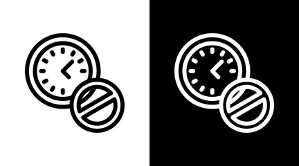 Time Blocking Icon For Design Elements