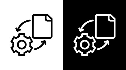 Execution Plan Icon For Design Elements