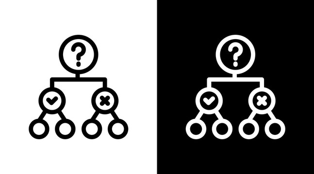 Decision Tree Icon For Design Elements