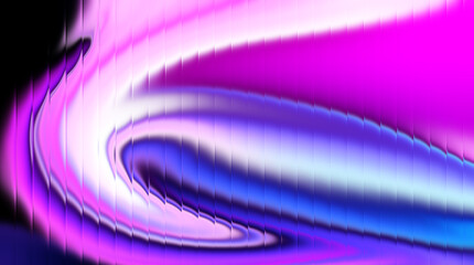 Abstract Neon Purple, Pink, and Blue Light Waves with Smooth Futuristic Flow