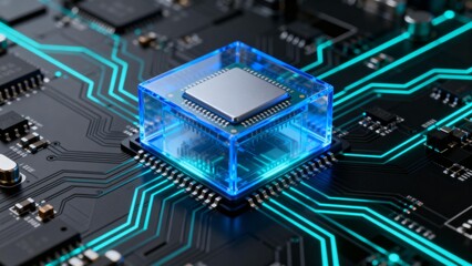 Microchip on Circuit Board