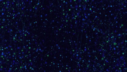 Abstract Dark Blue Background with Scattered Light Points.