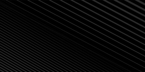 Black oblique straight line background. Masculine dark linear abstract wallpaper. Elegant luxury striped gradient texture. Modern abstract Grey diagonal lines backdrop. Vector