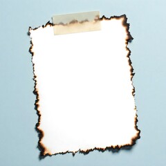 old paper with burnt edges