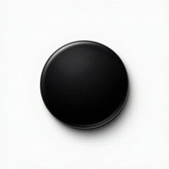black hockey puck button