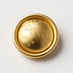 gold golden badge isolated on white