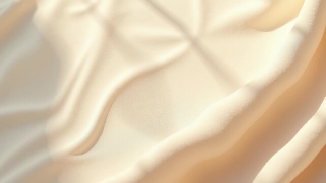Neutral beige textile featuring minimal geometric animation