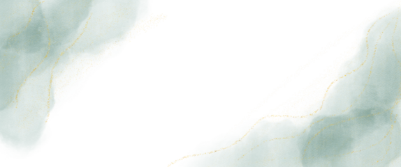 Organic Leaf Shapes . Pastel watercolor paint brush gold with effect. watercolour texture for cards 