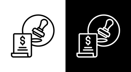 Regulatory Fees Icon For Design Elements