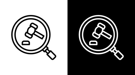 Legal Oversight Icon For Design Elements