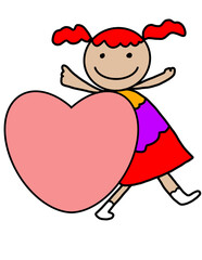 Valentine&rsquo;s Day Clipart Set, Love,Valentine's Day Kids ,