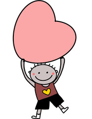 Valentine&rsquo;s Day Clipart Set, Love,Valentine's Day Kids ,