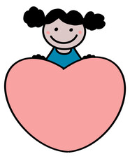 Valentine&rsquo;s Day Clipart Set, Love,Valentine's Day Kids ,