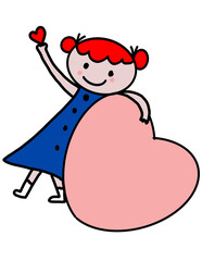 Valentine&rsquo;s Day Clipart Set, Love,Valentine's Day Kids ,