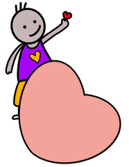 Valentine&rsquo;s Day Clipart Set, Love,Valentine's Day Kids ,