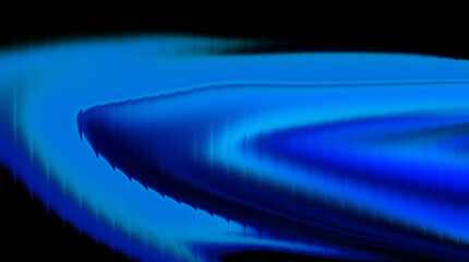Abstract Blue Light Flow Background with Smooth Digital Wave Motion