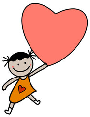 Valentine’s Day Clipart Set, Love,Valentine's Day Kids ,