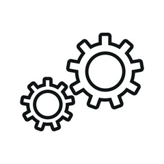 Gear icon vector design template