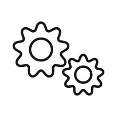 Gear icon vector design template