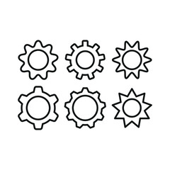 Gear icon vector design template