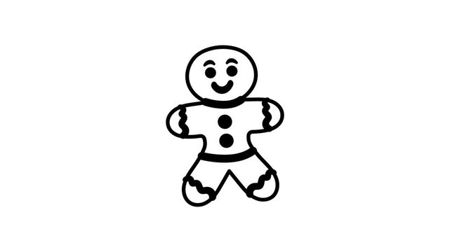 A trendy design of gingerbread man, ready for premium use