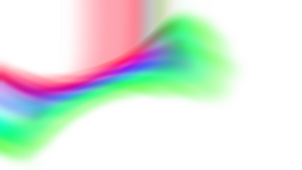 Abstract Dynamic Multi-colored Wave Flow on Isolated White Background