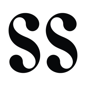 Double s letter logo design