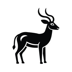 Obraz premium Palanca Negra Antelope Wildlife Symbol