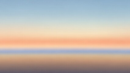 Calm horizon at sunset