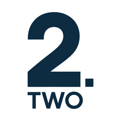 Number two logo design