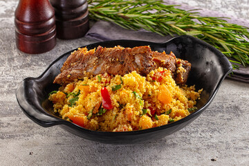 Couscous with ribs and vegetables