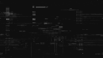 Abstract Digital Glitch Noise Background. Black and white background