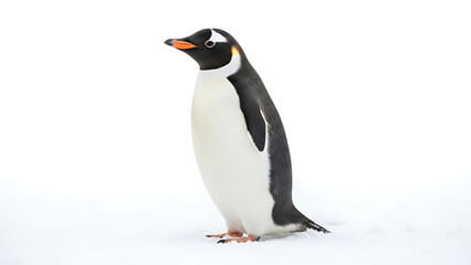 Fototapeta premium penguin on the snow