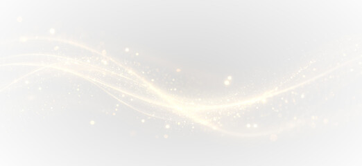 Glistering Golden Light Twirl with Sparkle Transparent PNG