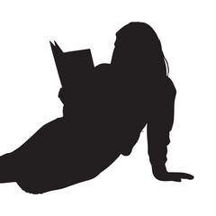  Silhouette of Person in Cobra Pose Yoga Position on White Background