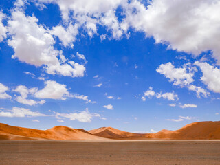 Sand dunes in the spectacular Sossusvlei landscape.