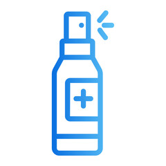 Fototapeta premium hand sanitizer Line Gradient Icon