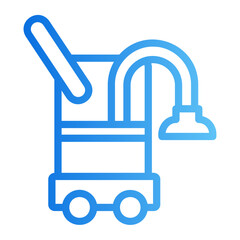 steam cleaning Line Gradient Icon