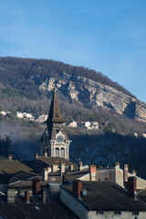 Village en Haute-Savoie en automne