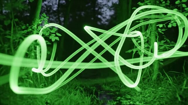 Starry Night Sky Light Streak with single, slower light streak moving effect ad_ready green screen light streak animation style