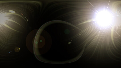 Sunlight through curtains