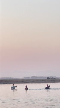 sunset on the sea