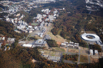 東北大学青葉山キャンパスを空撮